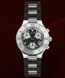 Fake Cartier Cartier 21 Chronoscaph watch W10125U2 on sale